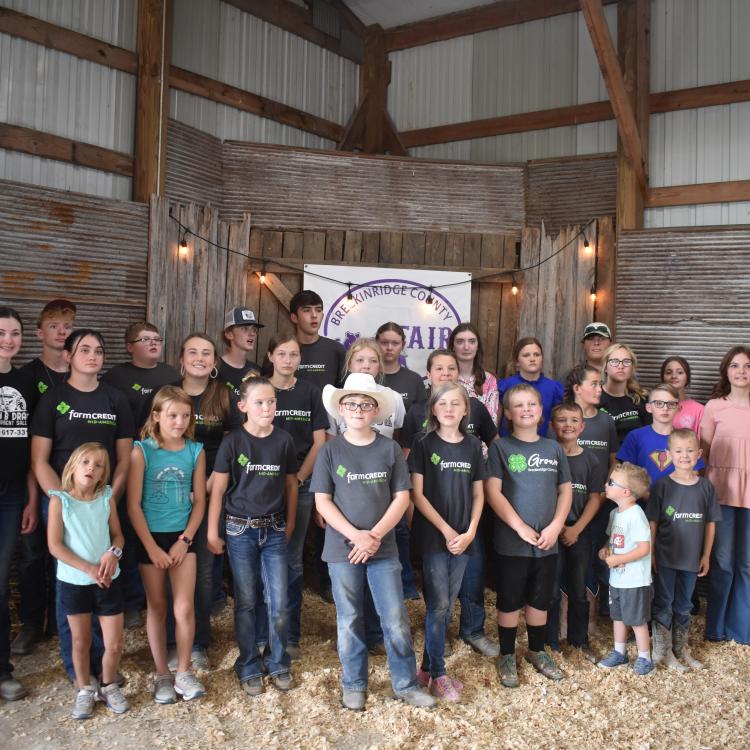  Youth Livestock Club Members at the Breckinridge County Fair 2023